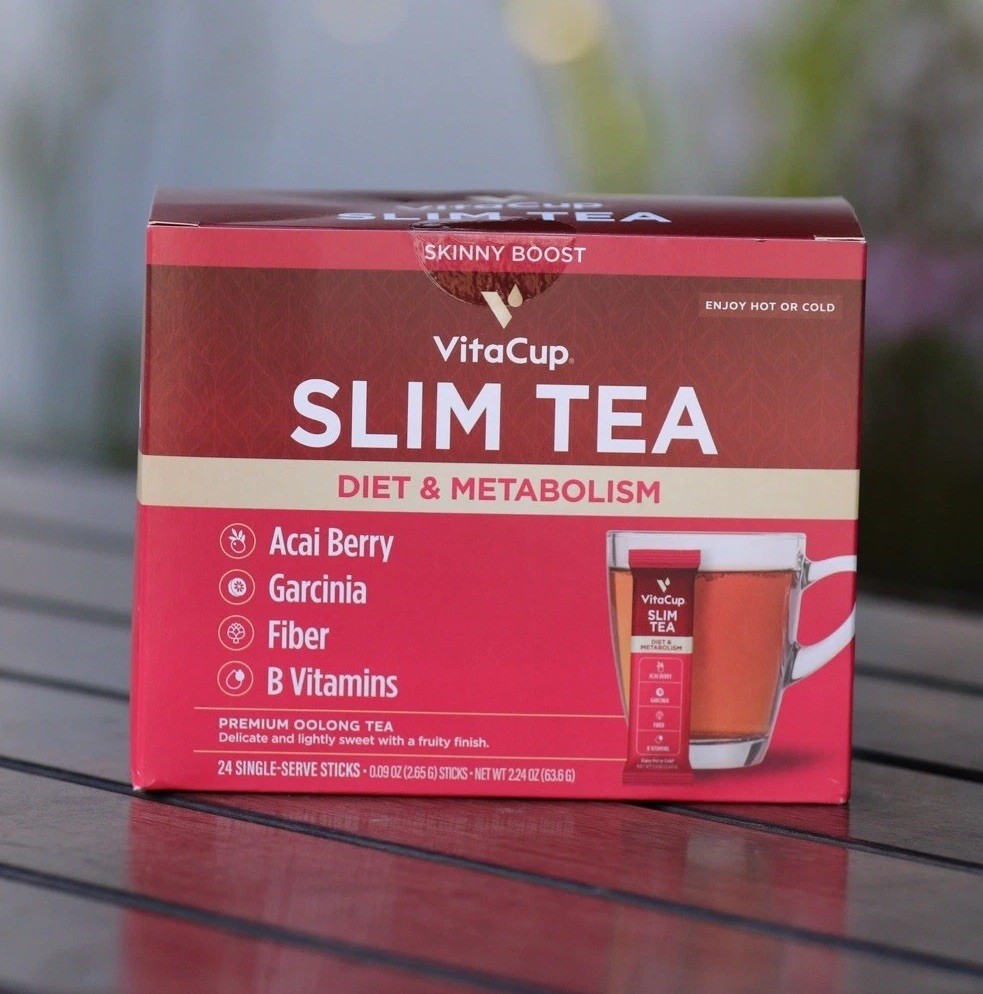 Slim Instant Tea, Premium Oolong Tea, 24 Single Sticks Acai Berry,vitamins B
