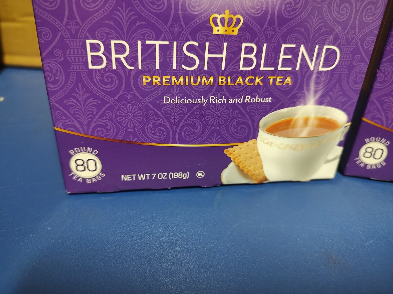 2 Each Tetley Premium Black Tea, British Blend 80 Count Tea Bags, 7 oz Dec 2025