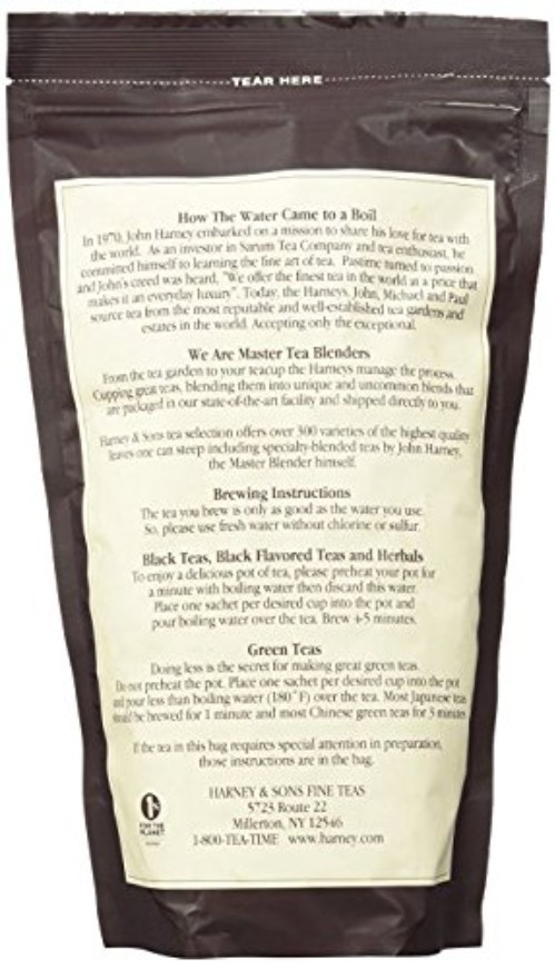 English Breakfast Tea – 100% China Black Tea, Caffeinated, – Bag of 50 Sachets