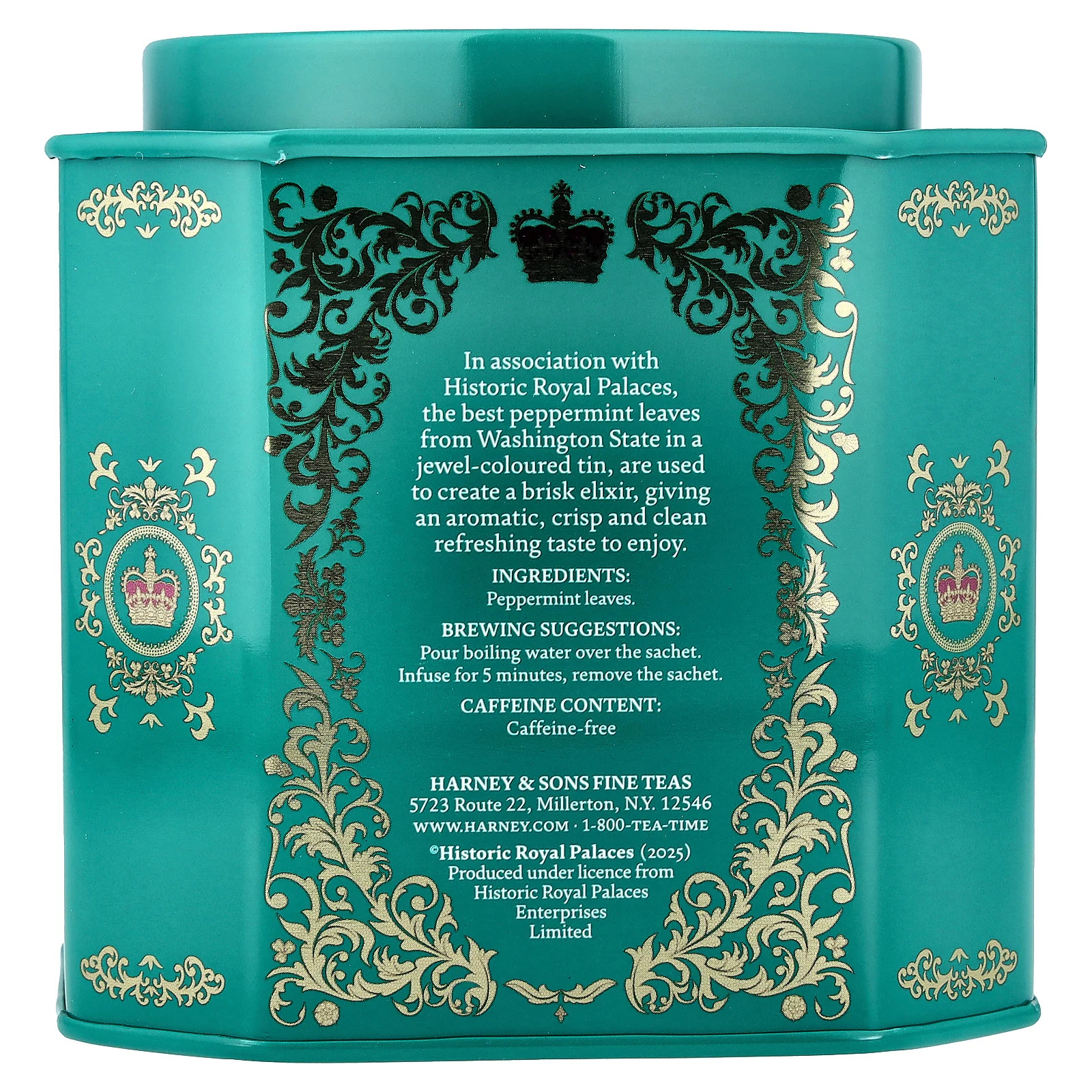 Peppermint Herbal, Caffeine Free, 30 Sachets, 1.9 oz (54 g)