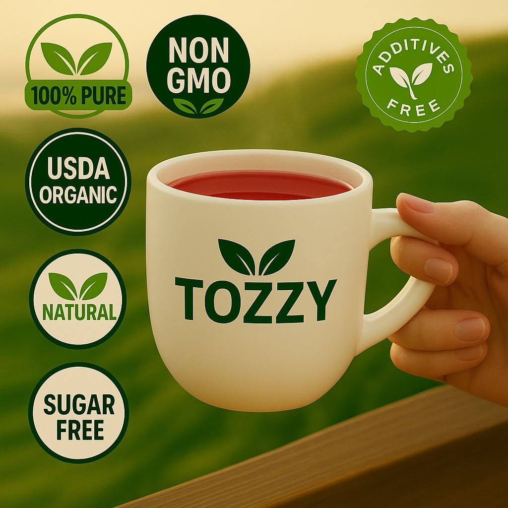 Organic Hibiscus Tea – 100 Count, PlantBased Pyramid Tea Bags