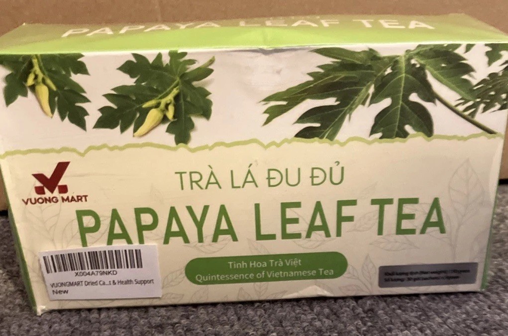 Papaya Leaf Tea Leafs Carica Papaya Tea And Stevia Exp. 12/06/2026