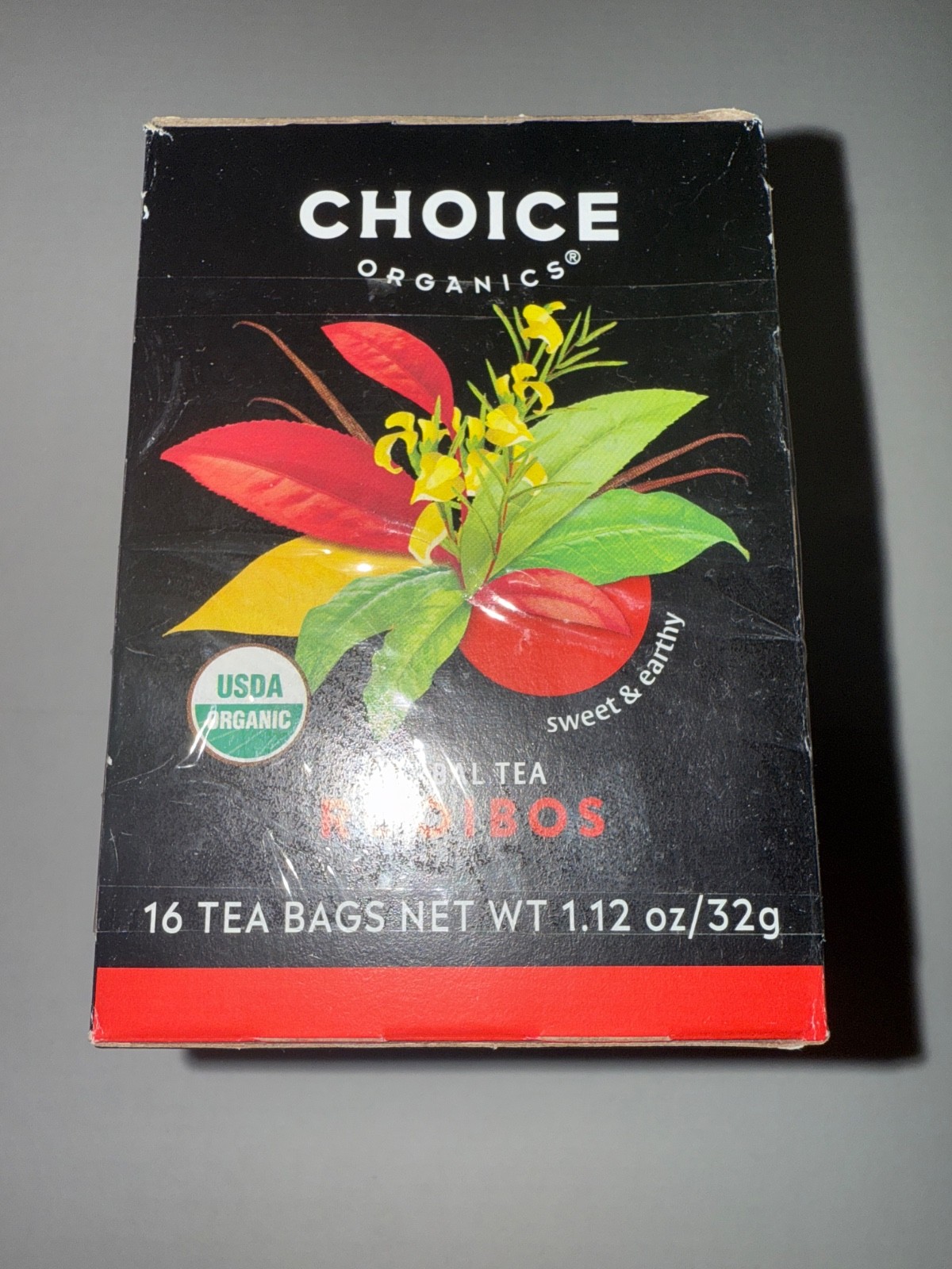 TWO CHOICE Brand Organic Herbal Tea ROOIBOS 2 Boxes Sweet & Earthy BB 03-15-2027