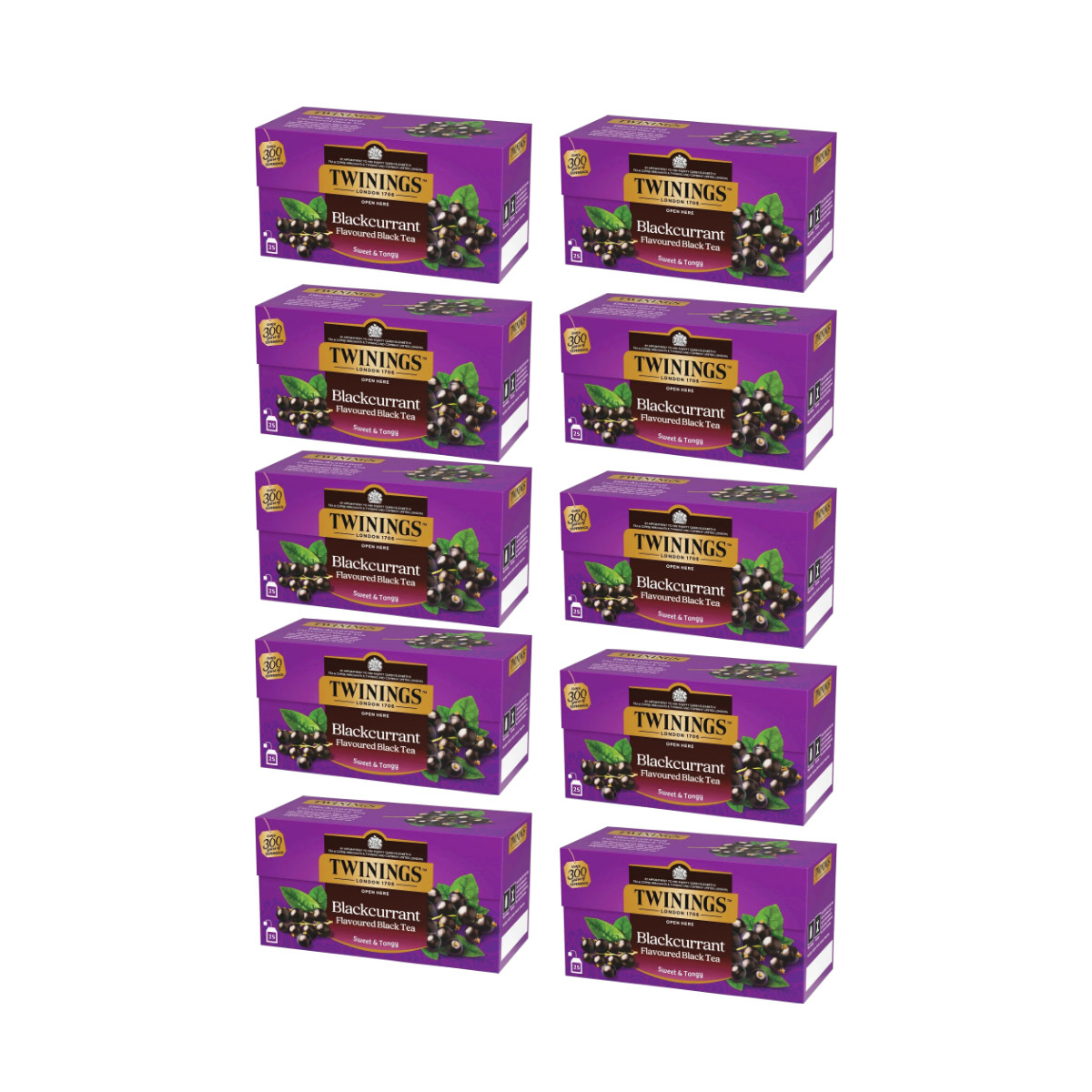 1/2/5/10/15x Twinings Blackcurrant Black Tea 25 Bags