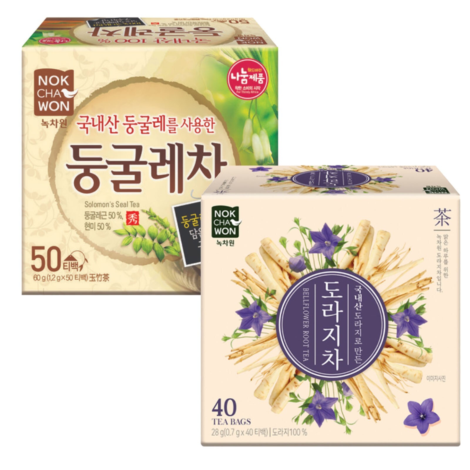 Korea Nokchawon Solomon’s Seal Tea + Bellflower Root T 90 Tea bag