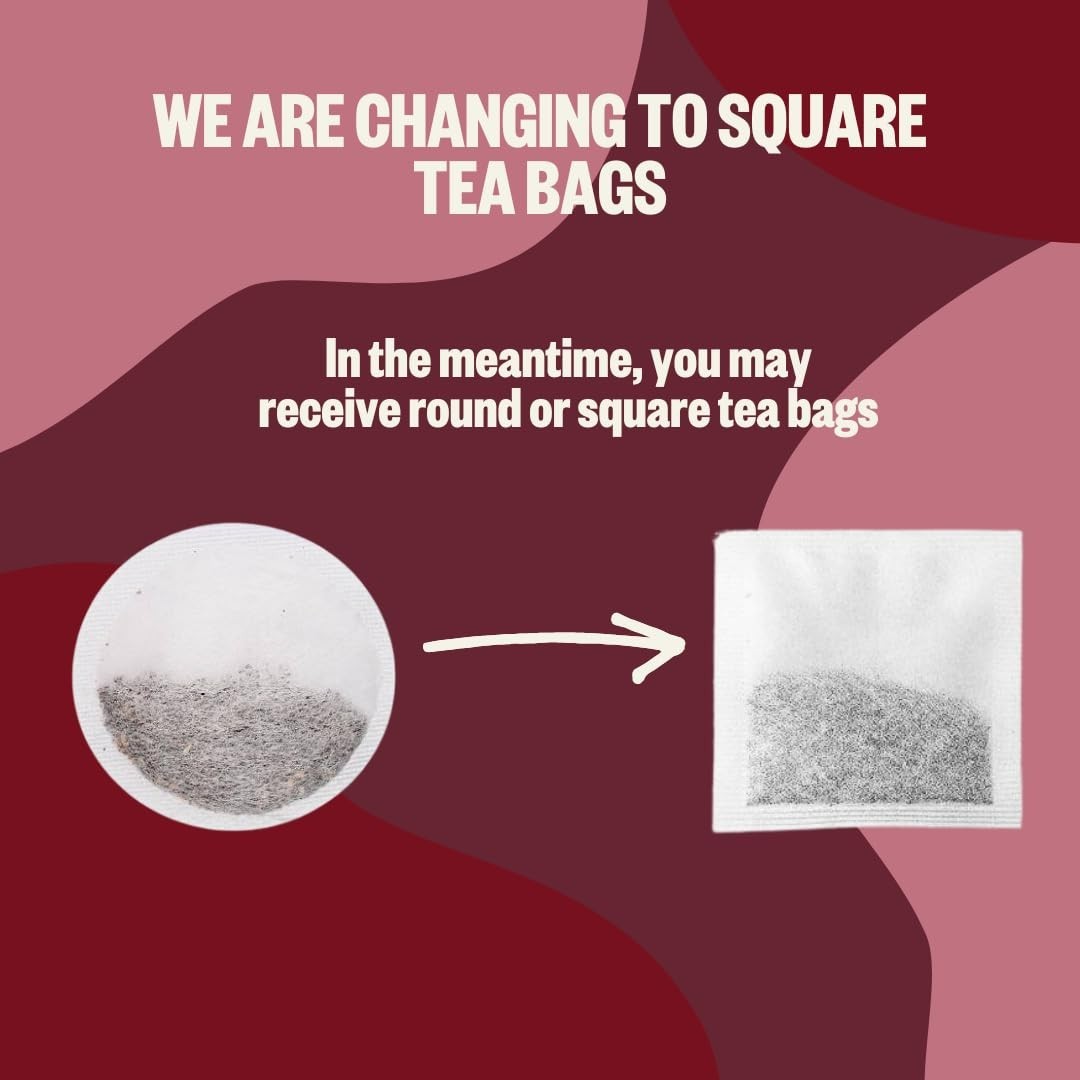 Organic Hibiscus Tea, 100 Count, Eco-Conscious Tea Bags, Caffeine Free, Packa…
