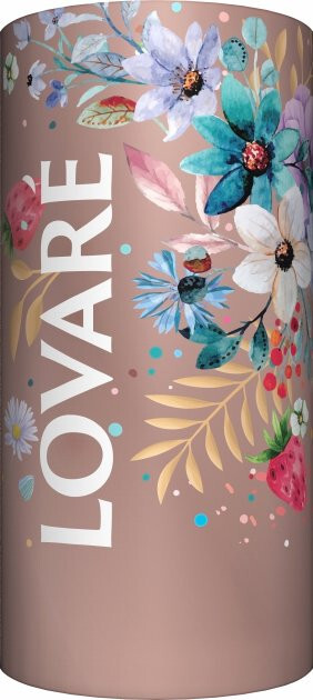 Lovare Splashes of champagne Blend of black & green loose tea 80g GIFT PACKAGING