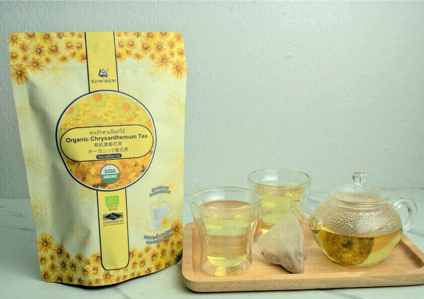 Organic Chrysanthemum Flower Herbal Tea Triangle tea bag Healthy Drink Natural