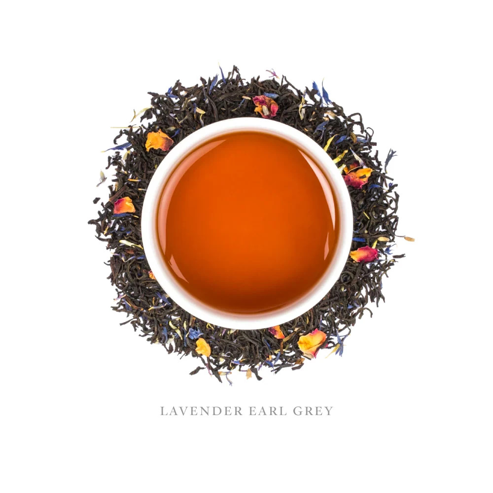 Elmwood Inn Fine Teas Earl Grey Lavender Black Tea – 16 oz Loose Leaf Pouch