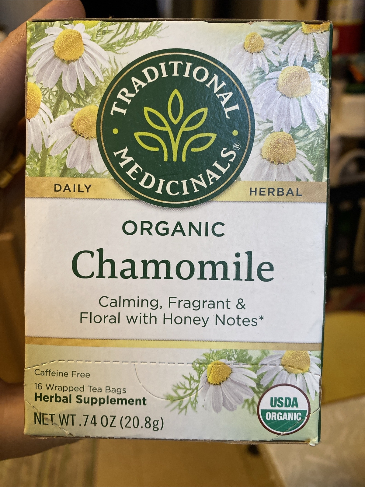 Traditional Medicinals Organic Chamomile Tea, Box of 16 Bags Exp. 9/24, 4 Avail.