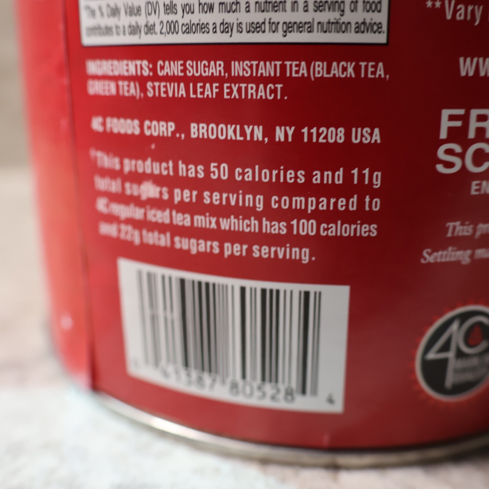 4C Drink Mix, Iced Tea, 36.9 Oz, All Natural Sweet Tea 1 Count – 28 quarts