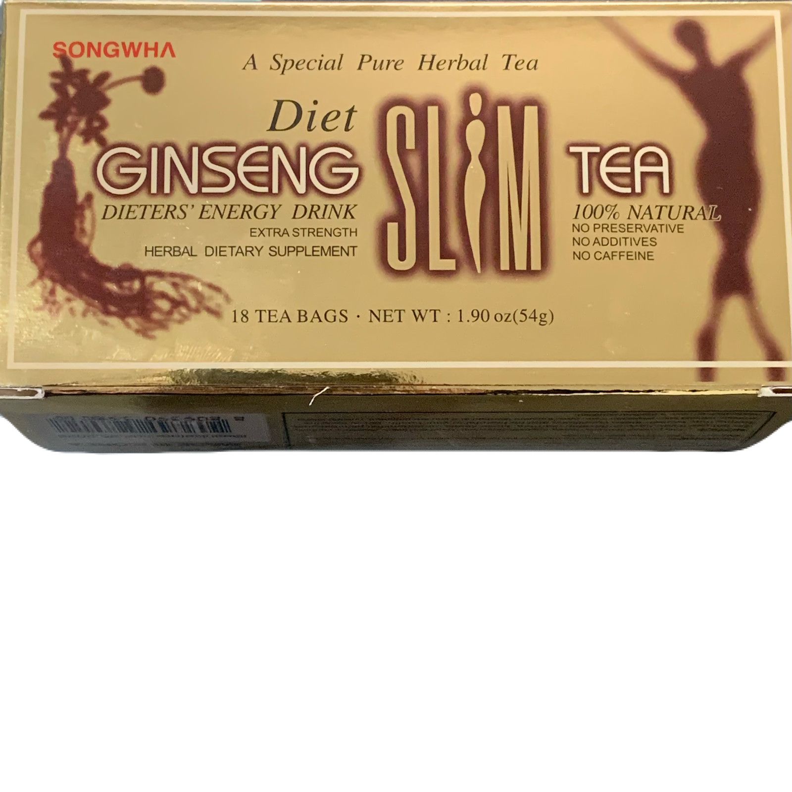 Diet Ginseng Slim Tea for Weight Loss, Extra Strength, 3g X 18bags (1.90 Oz)