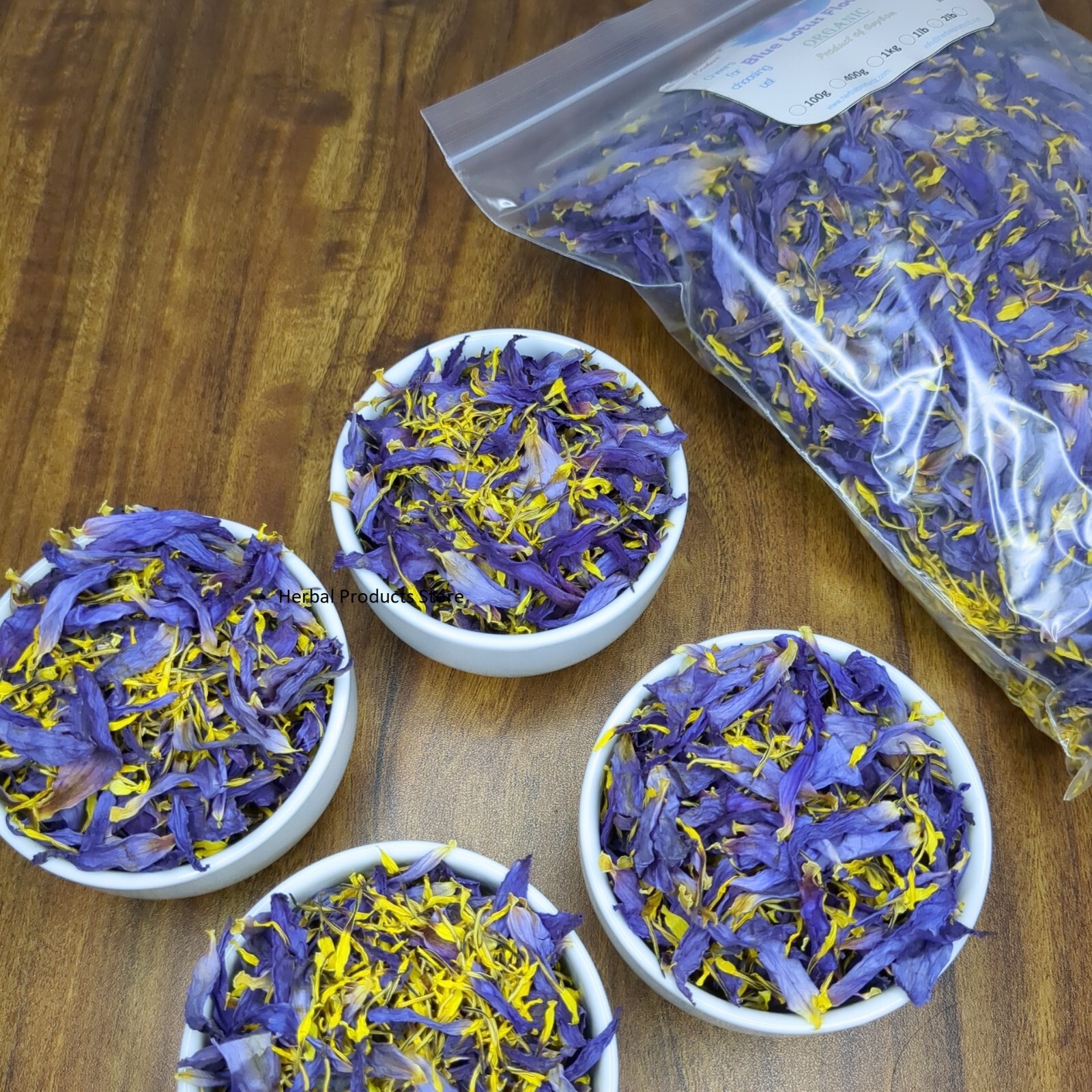 Organic Natural BLUE LOTUS, Nymphaea Caerulea Dried Flower 100% Harbal Tea/Smoke