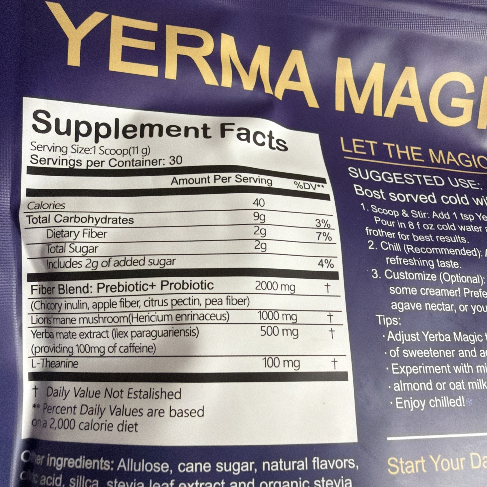 Yerba Mate Peach and Mango Exp 12/2026