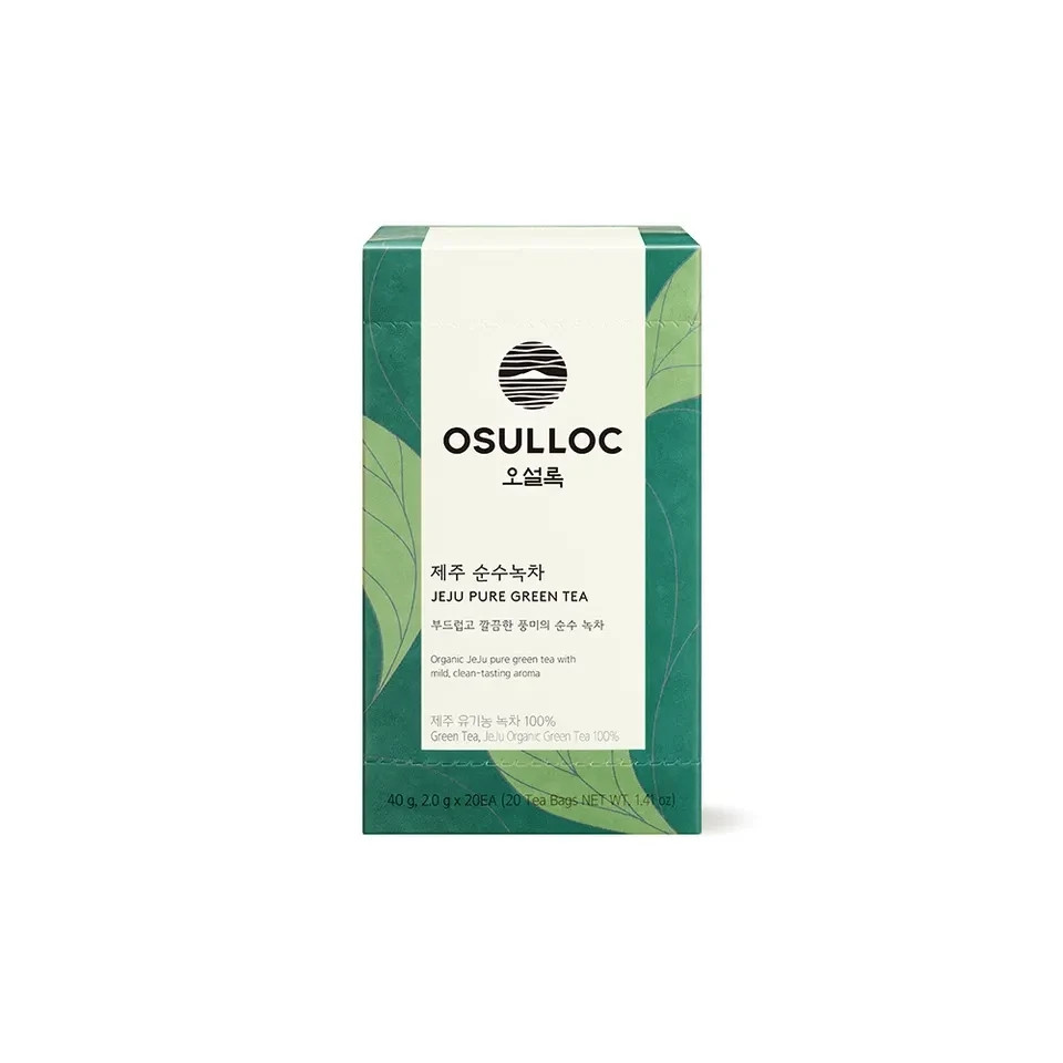 Osulloc Korea Premium Tea Collection 20T Green Black Oolong Herbal Tea Bags