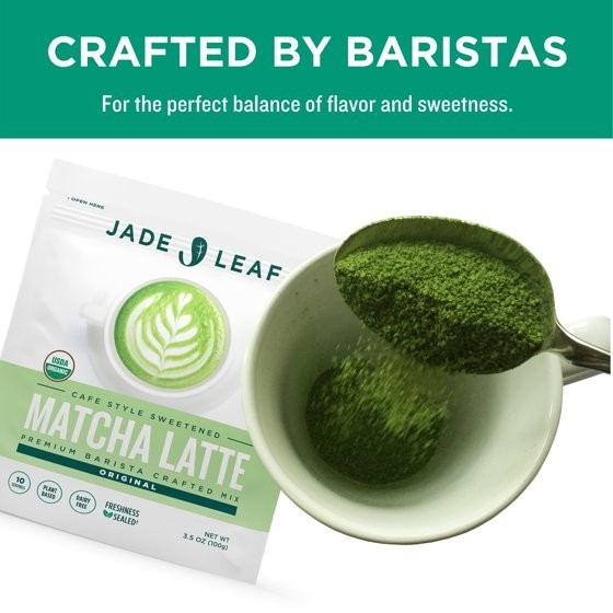 Jade Leaf Matcha Latte Mix – Organic Japanese Powdered Tea, 3.5 oz (2 Pack)