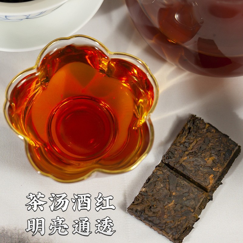 60g Authentic Yunnan Menghai 2024 Mellow Aroma Ripe Pu’er Tea Small Tea Bricks