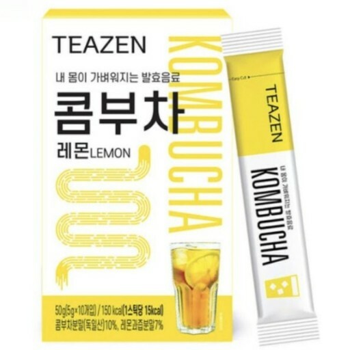 Teazen Kombucha Lemon Powder Stick 5g X 10Pcs Diet BTS Jungkook Recommended