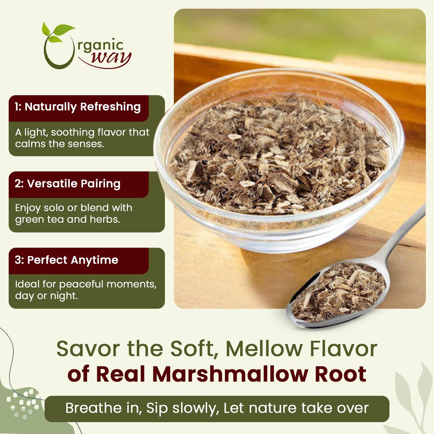 Marshmallow Root | Herbal Tea (Althaea officinalis) Cut & Sifted – European W…