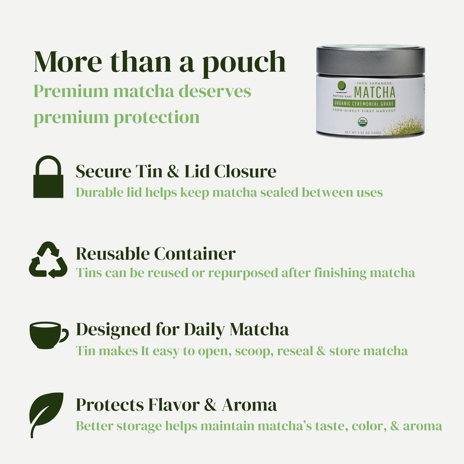 Dr. Weil Matcha Kari Organic Powder – Barista Grade – 30 Grams, Green