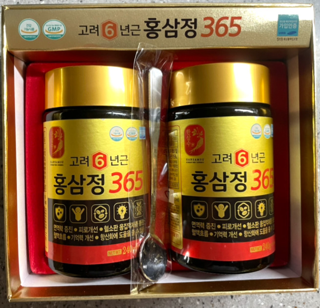 Korea #1 Korea 6 Years Red Ginseng Extract 365/ Saponin/ Panax (240g x 2ea)
