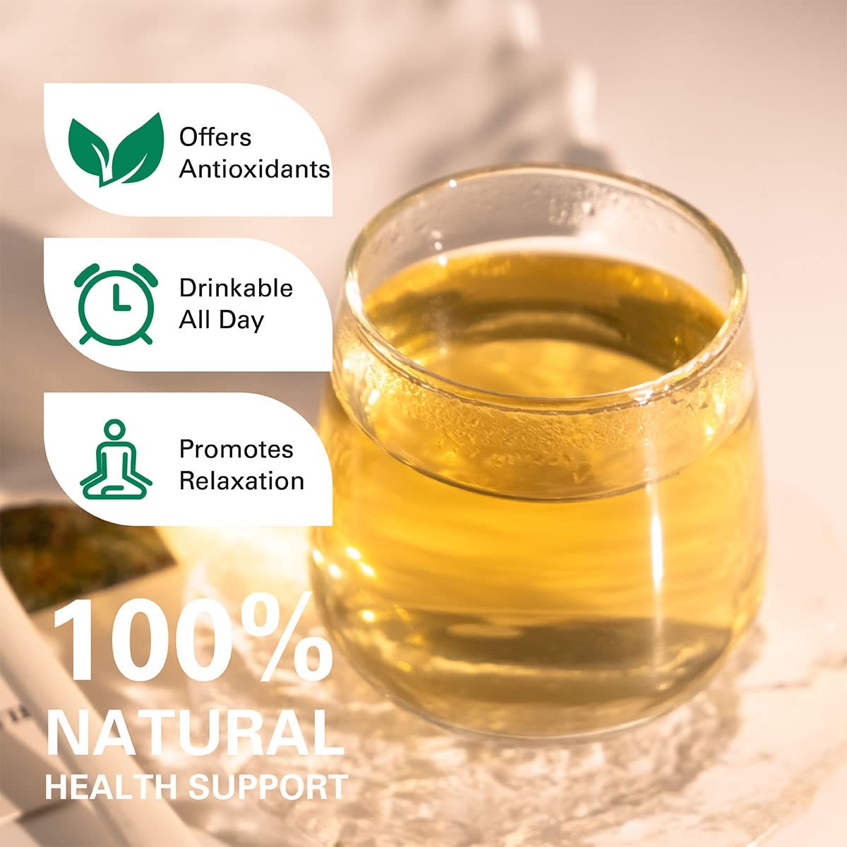 Organic Decaf Green Tea Bags, Organic Green Tea 200 Count | CO2-Decaffeinated…