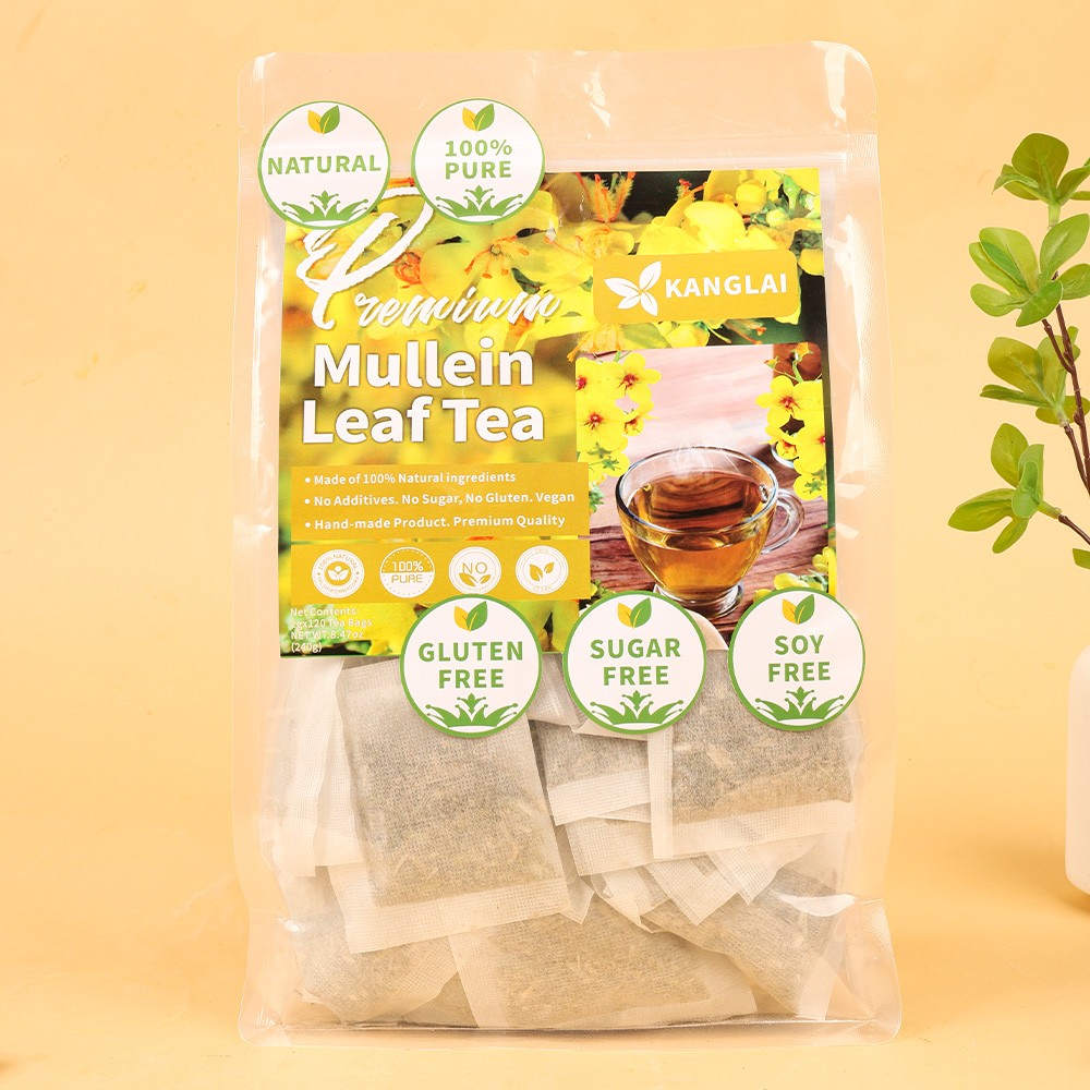 Mullein Leaf Tea Clear Lungs Relieves Cough Improve Digestive Function 120 Bag