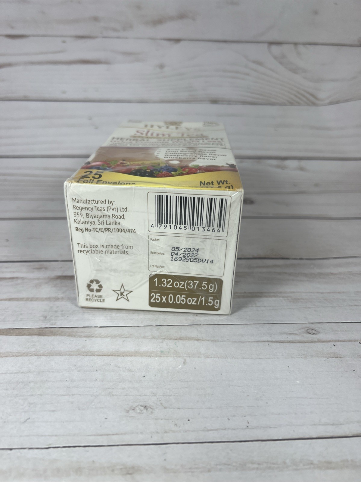 Hyleys Slim Tea 5 Flavor Assortment 25 Tea Bags Help Promote Weight Loss 4/27