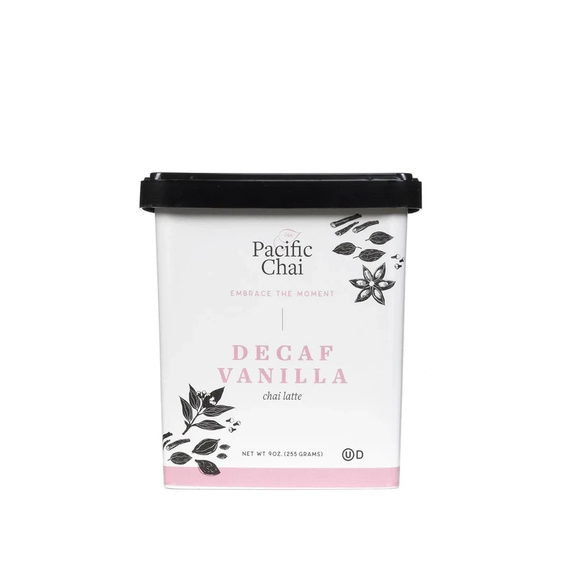 Pacific Decaf Vanilla Chai Latte, 9 oz, Gluten Free, BEST BY: November 02/25