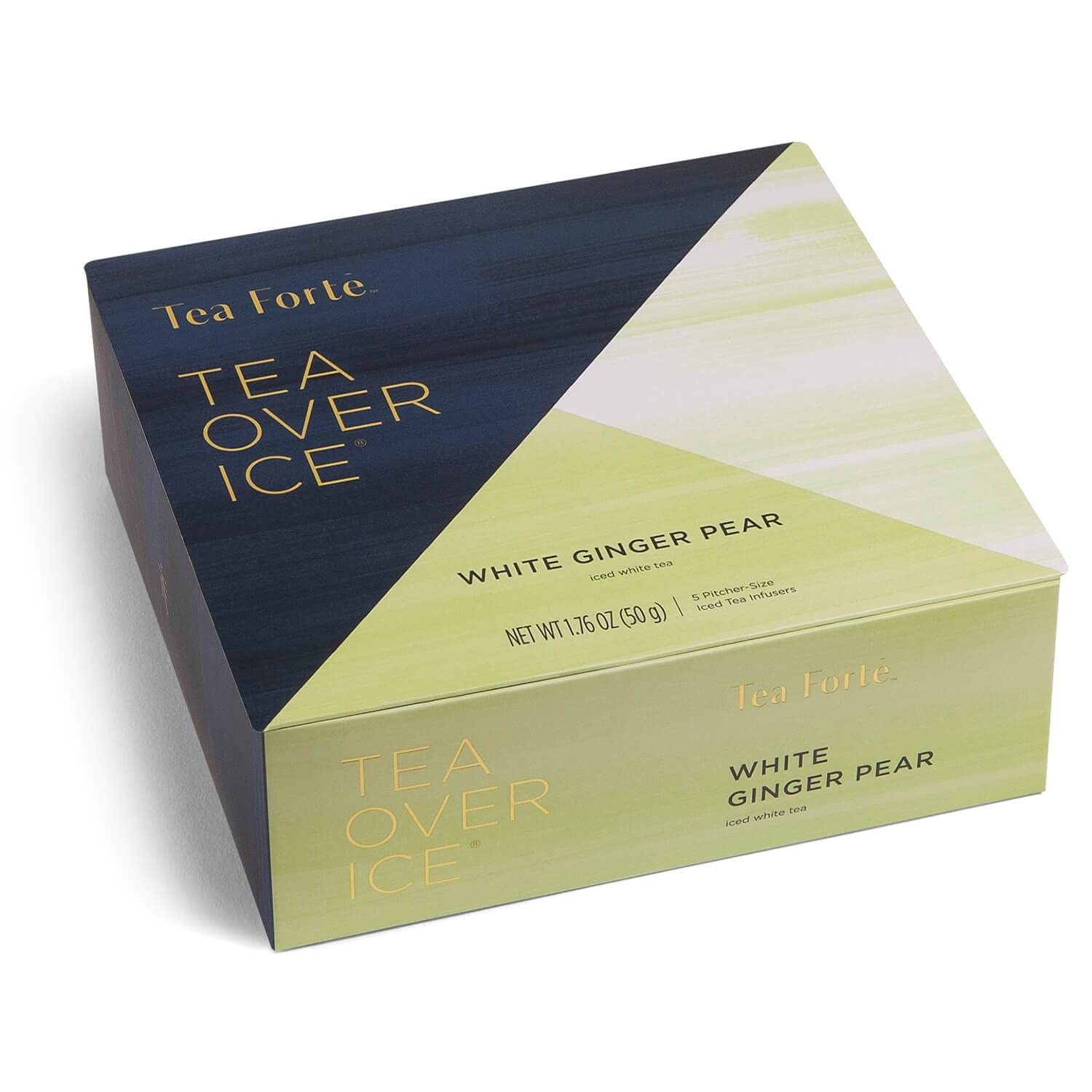 Tea Forte Tea Over Ice White Ginger Pear Premium Organic Caffeinated White I…