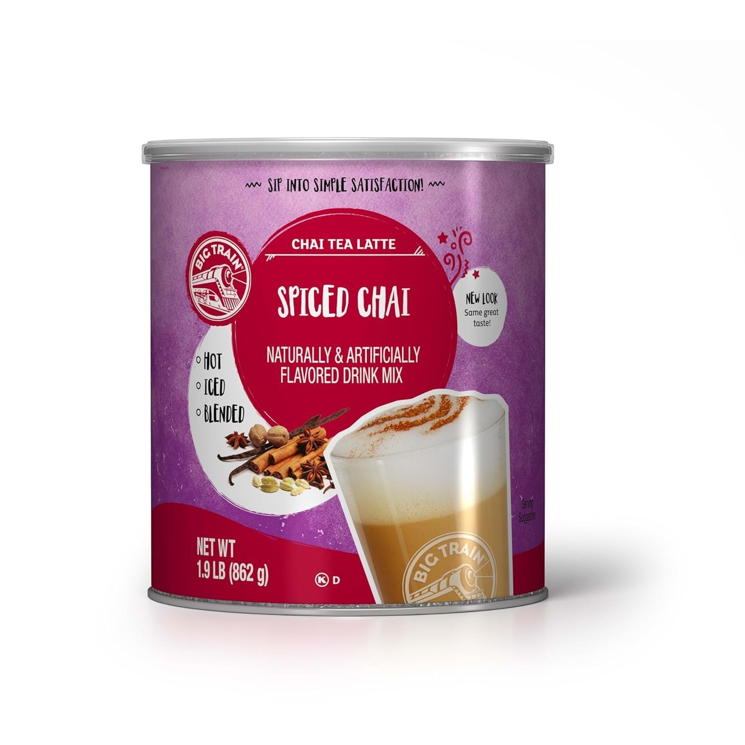 Spiced Chai Tea Latte Mix 1.9 lb, All Ages, Unisex, Sweet & Spicy