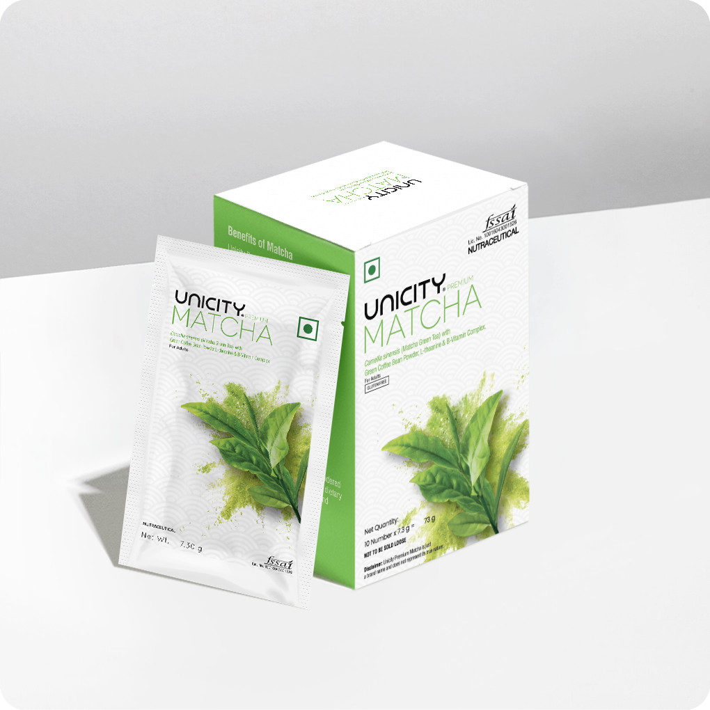 Unicity Premium Matcha Green Tea | Healthy functioning metabolism | 10 Sachets