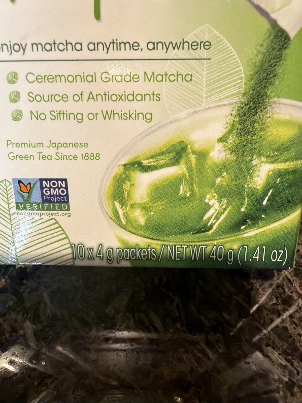 NEW AIYA Premium Japanese Green Tea: Matcha To Go 10 X 4.1g Pockets (2 Box)