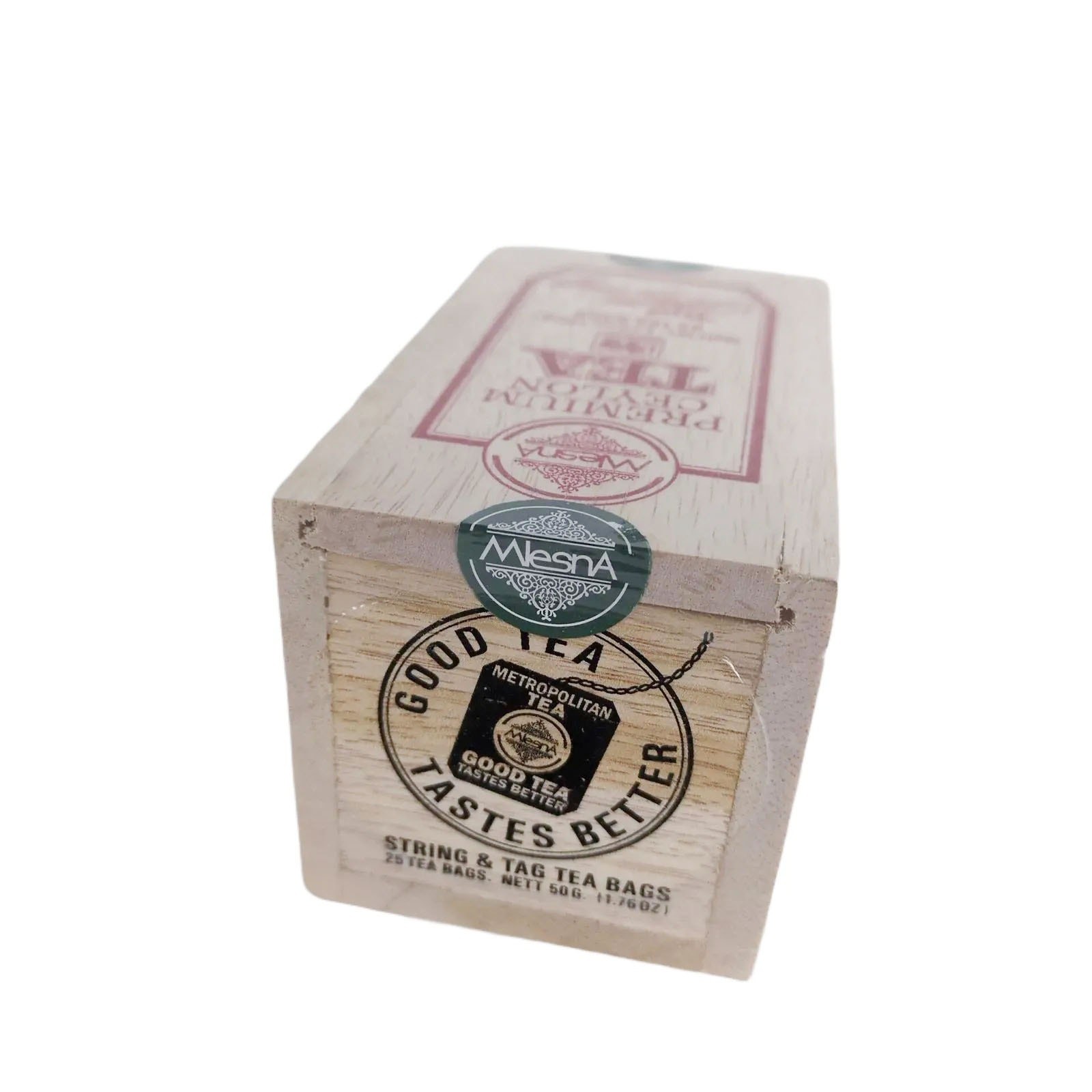 Metropolitan Tea Co HOLIDAY WINTER Sweet Spiced Ceylon 25 Teabags, Wood Box 50g