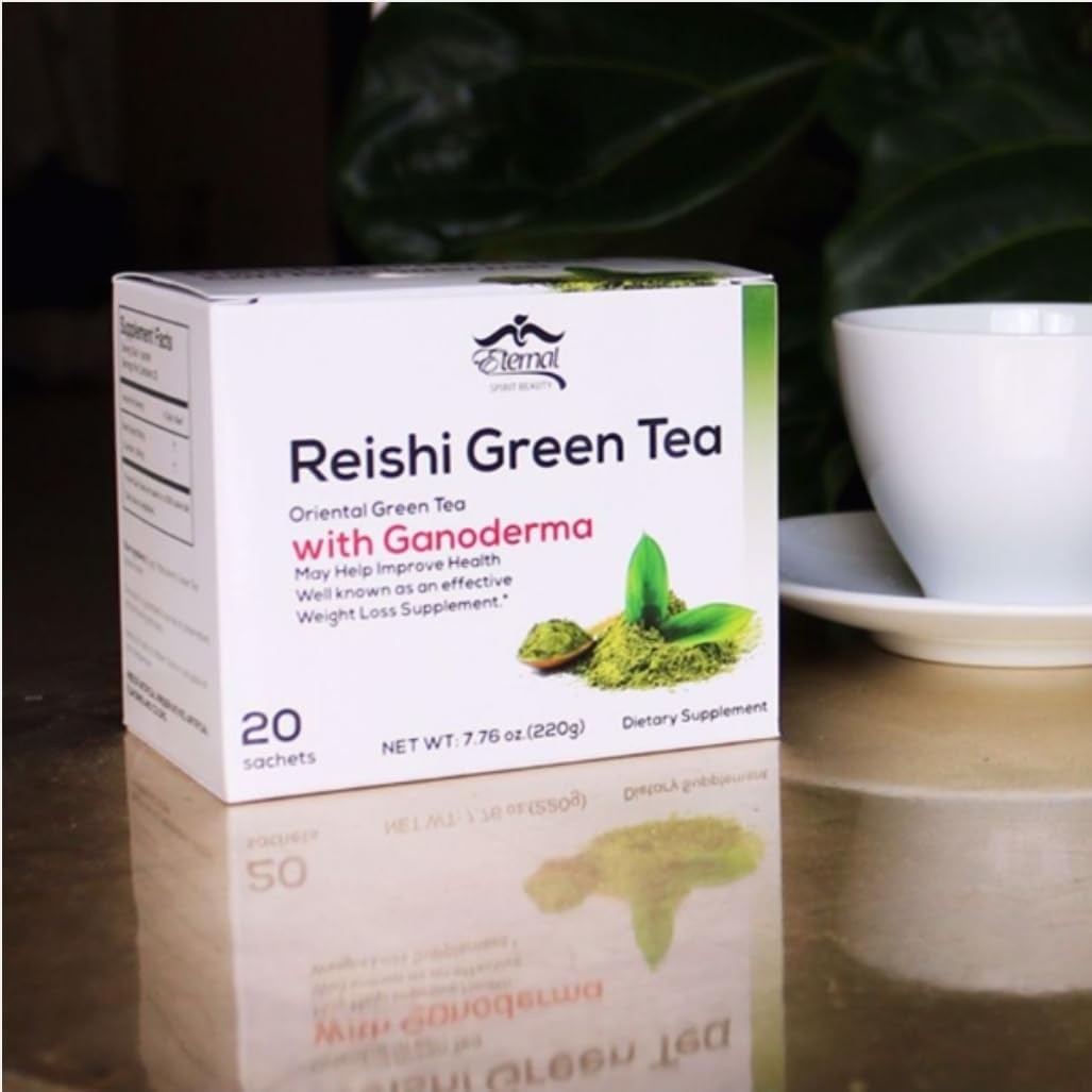 REISHI GREEN TEA (ORIENTAL TEA) WITH GANODERMA AND 20 Count (Pack of 1)