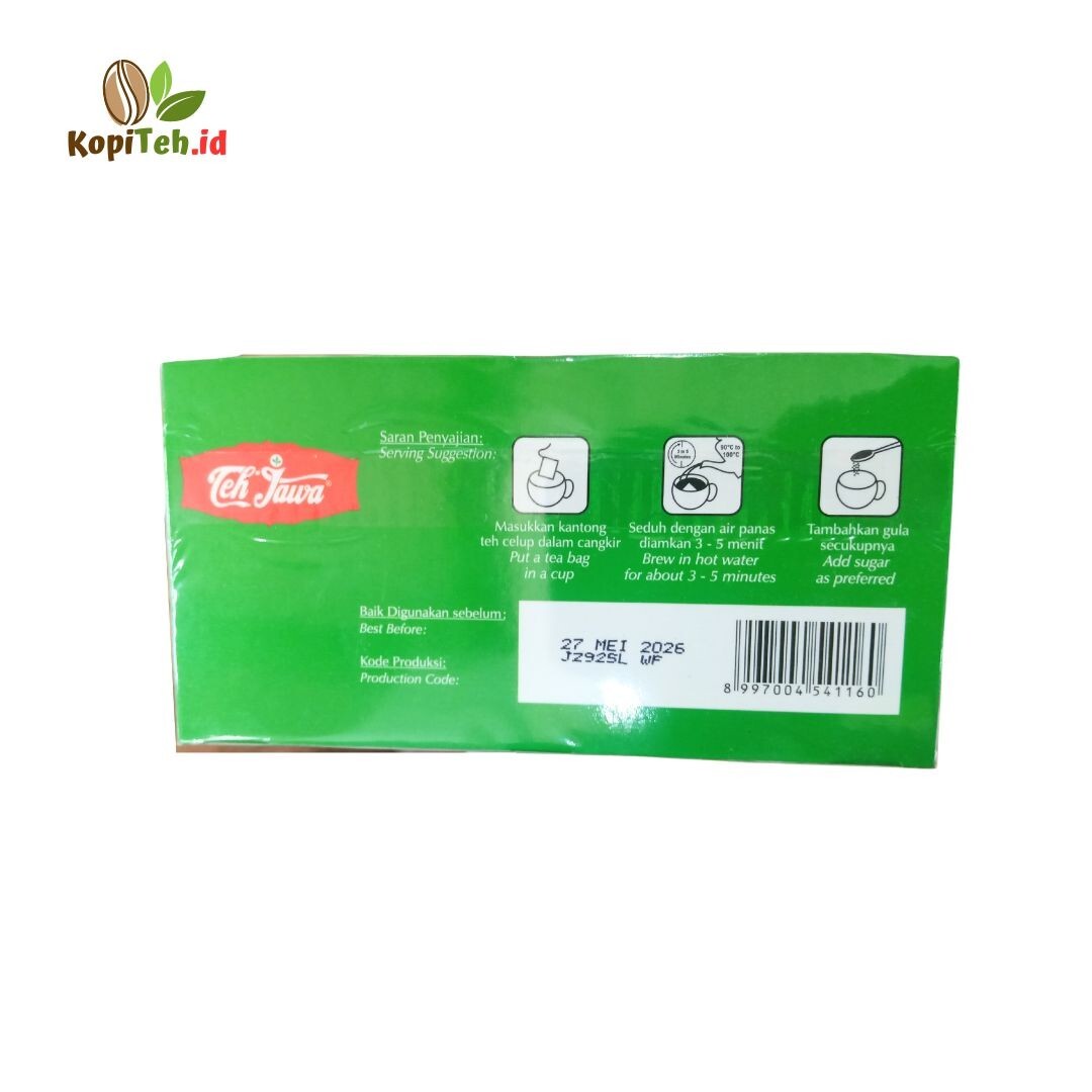4x 25 Packs Teh Jawa Jasmine Enveloped Tea Bags from Indonesia