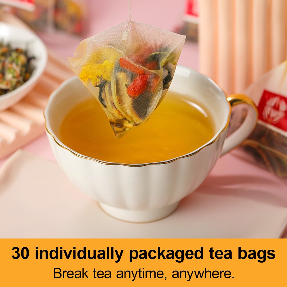 Dandelion Chrysanthemum Tea Goji Berry 30 Individually Packaged Tea Bags 150 G