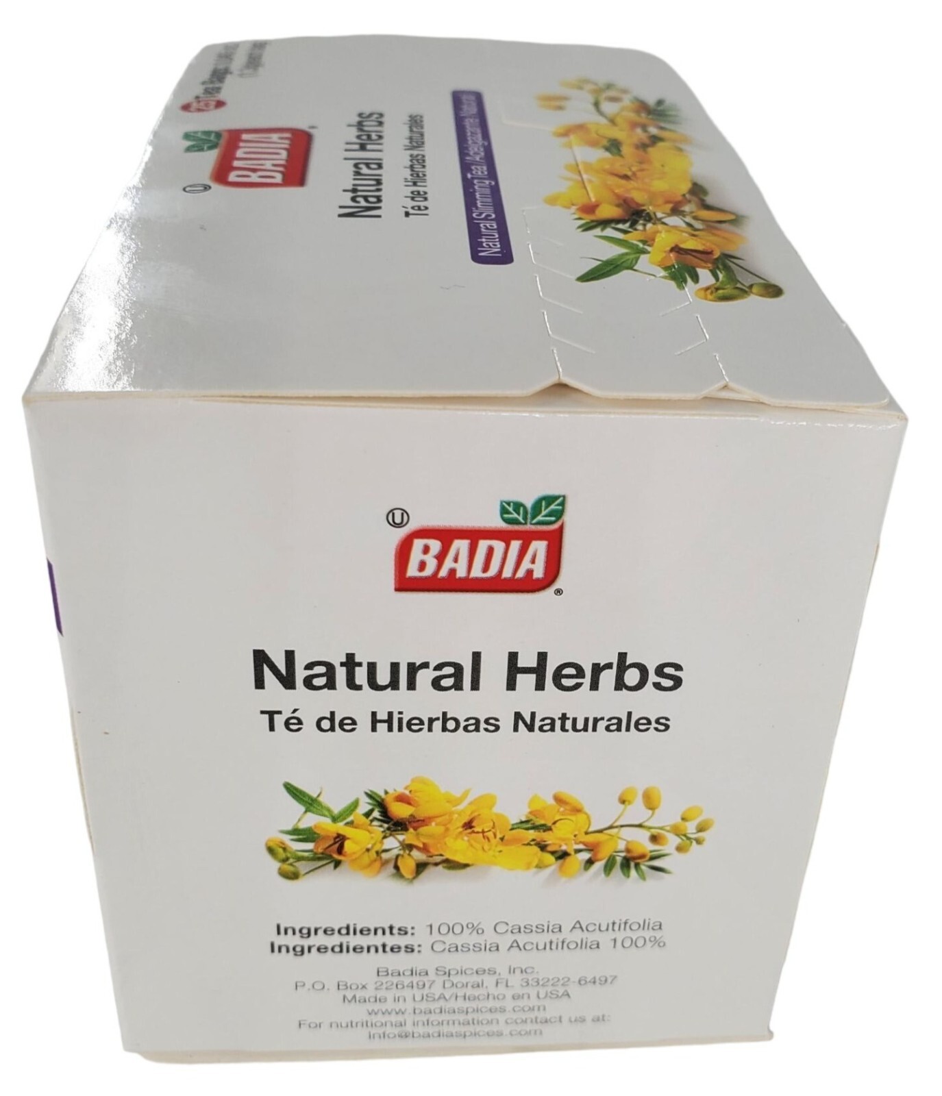 Badia Natural Herbs Natural Slimming Tea Caffeine-Free Bag – Pack of 25