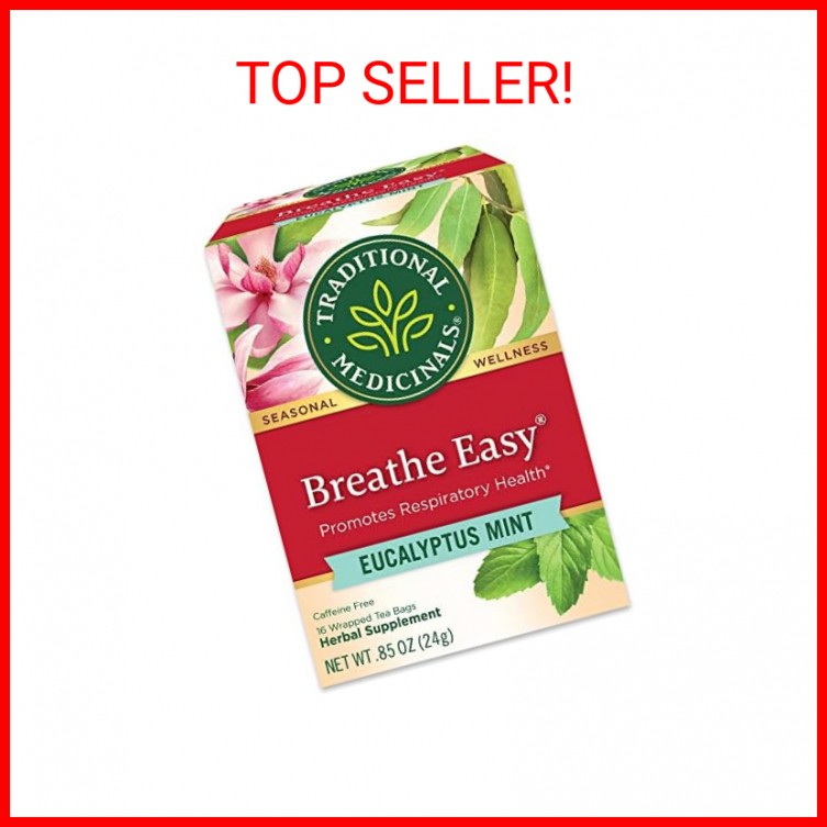 Traditional Medicinals Tea, Organic Breathe Easy, Promotes Respiratory Health, 1