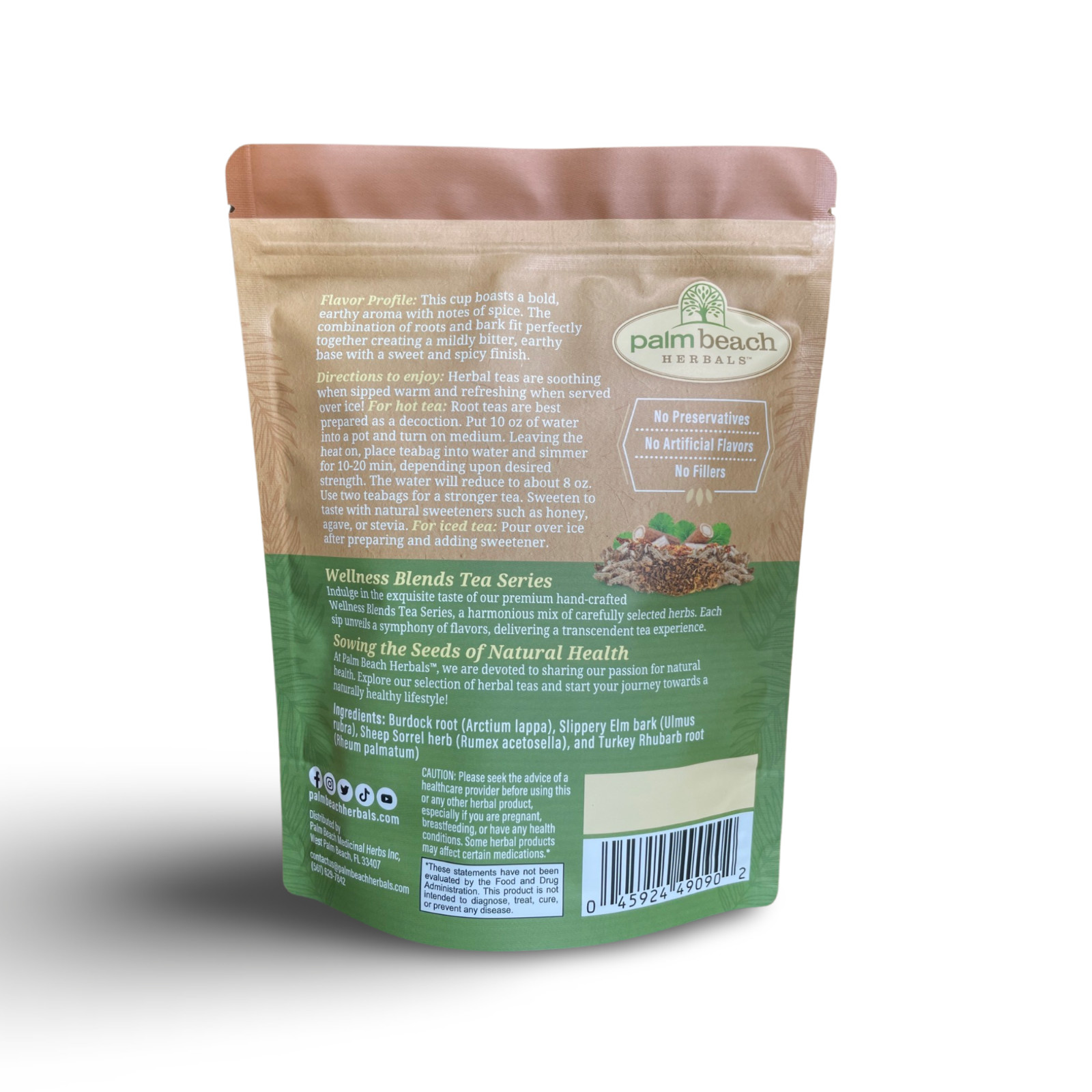 Essiac Tea by Palm Beach Herbals | 30ct, Caffeine-Free