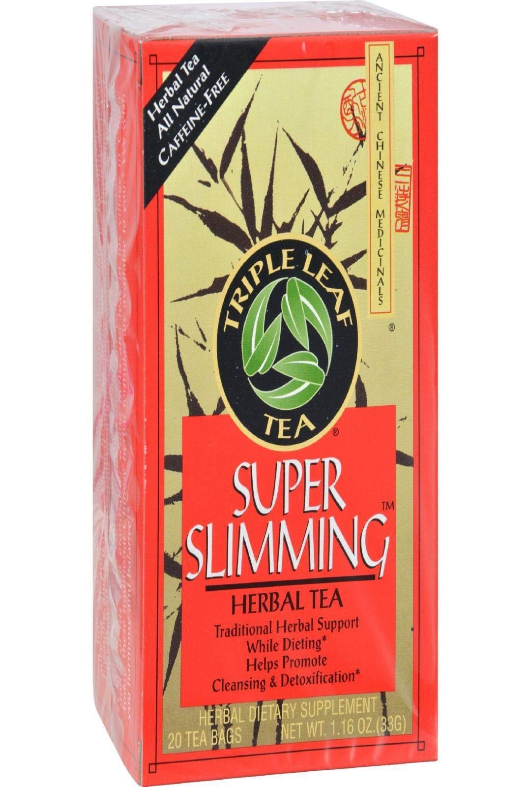 Triple Leaf Tea Super Slimming 20 Count Herbal Tea Bags Non Gmo Gluten Free