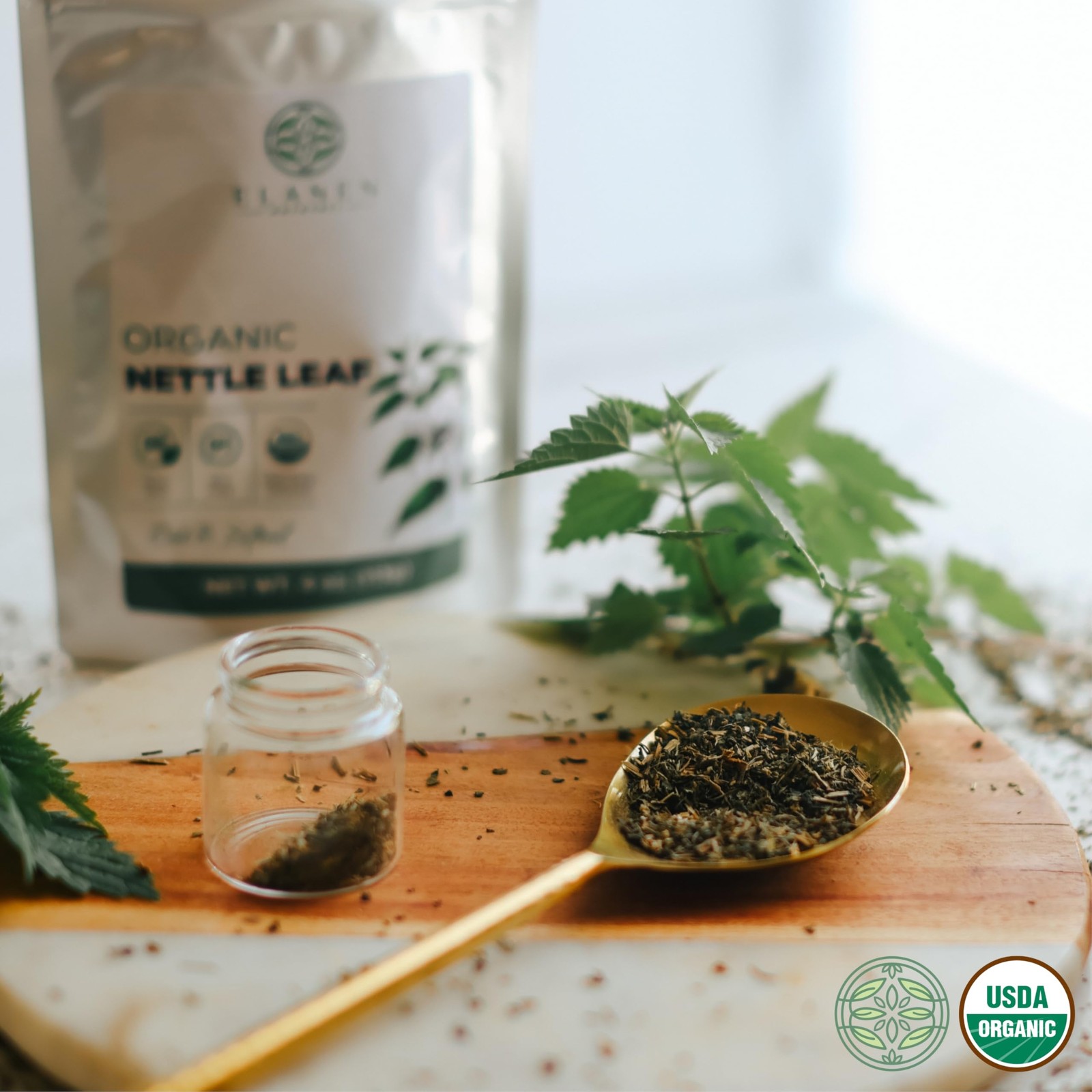 Organic Stinging Nettle 4 oz. (113g), USDA Certified Leaf…