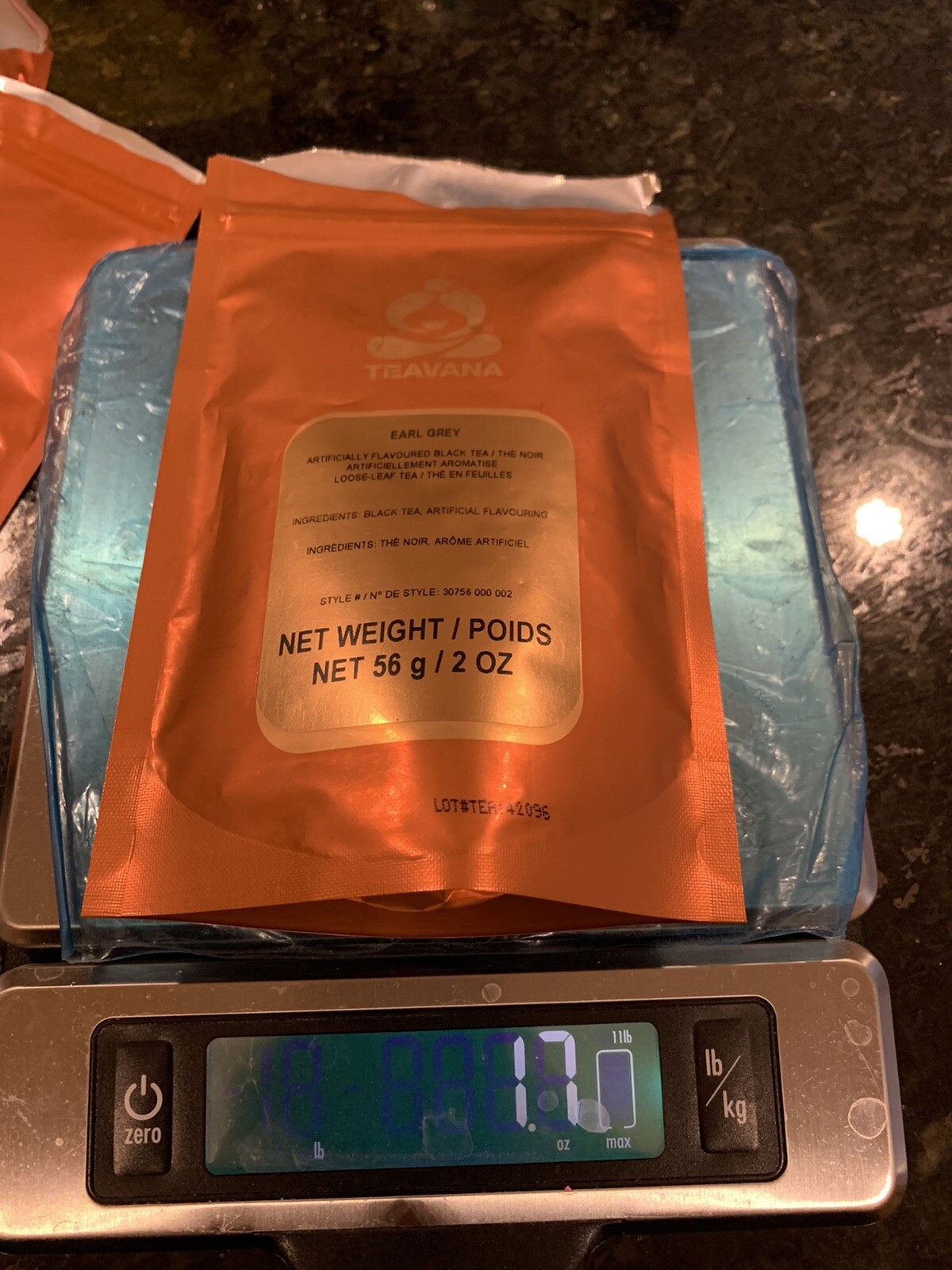 Teavana Loose Tea Lot Of Three Open Bags Mint Majesty Earl Gray Rooibos Chai
