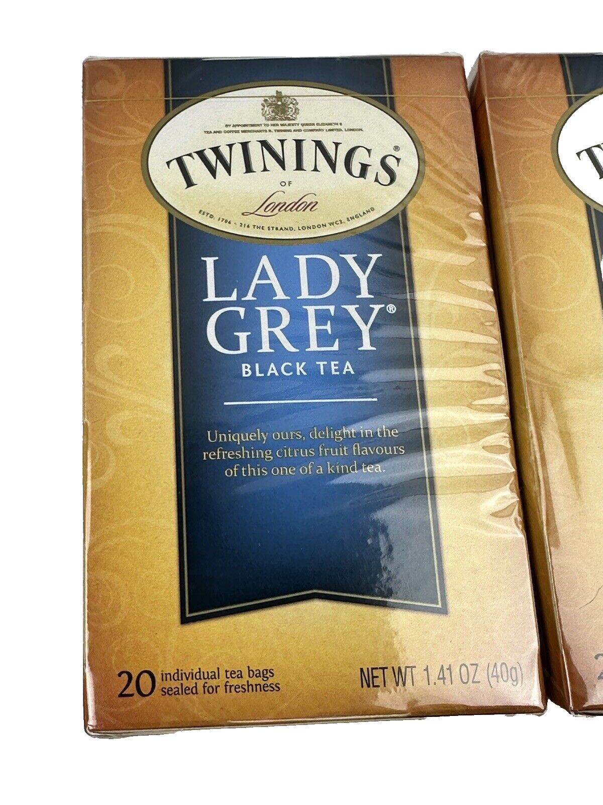 (2) Twinings Lady Grey Black Tea – 20 tea bags 40 total exp 2026