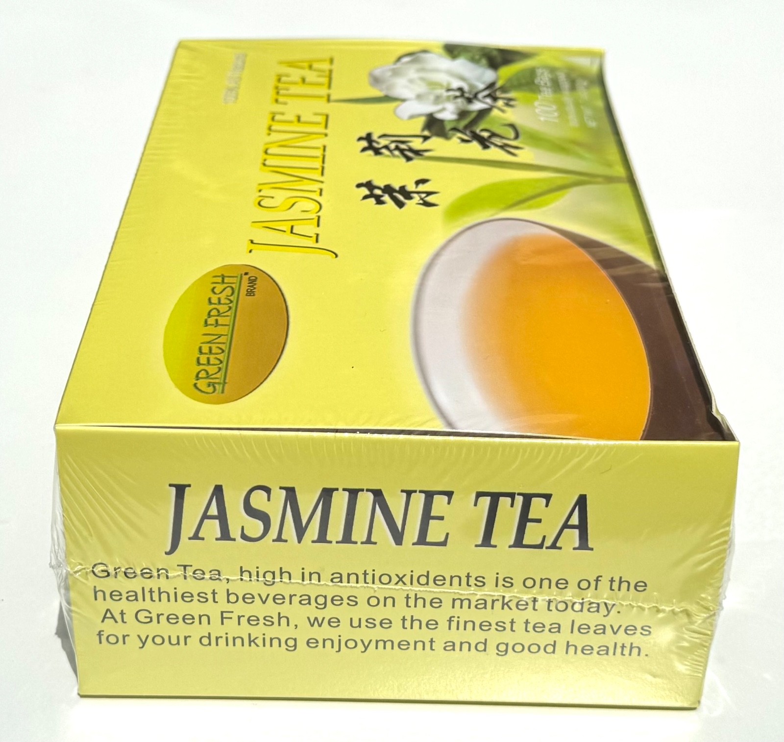 Green Fresh 100-Count Jasmine Tea Bags 100% Natural Handpicked from Fujiang 7oz