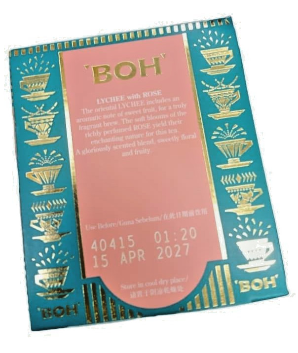 BOH Seri Songket Lychee with Rose TEA ( Flavoured Black Tea )