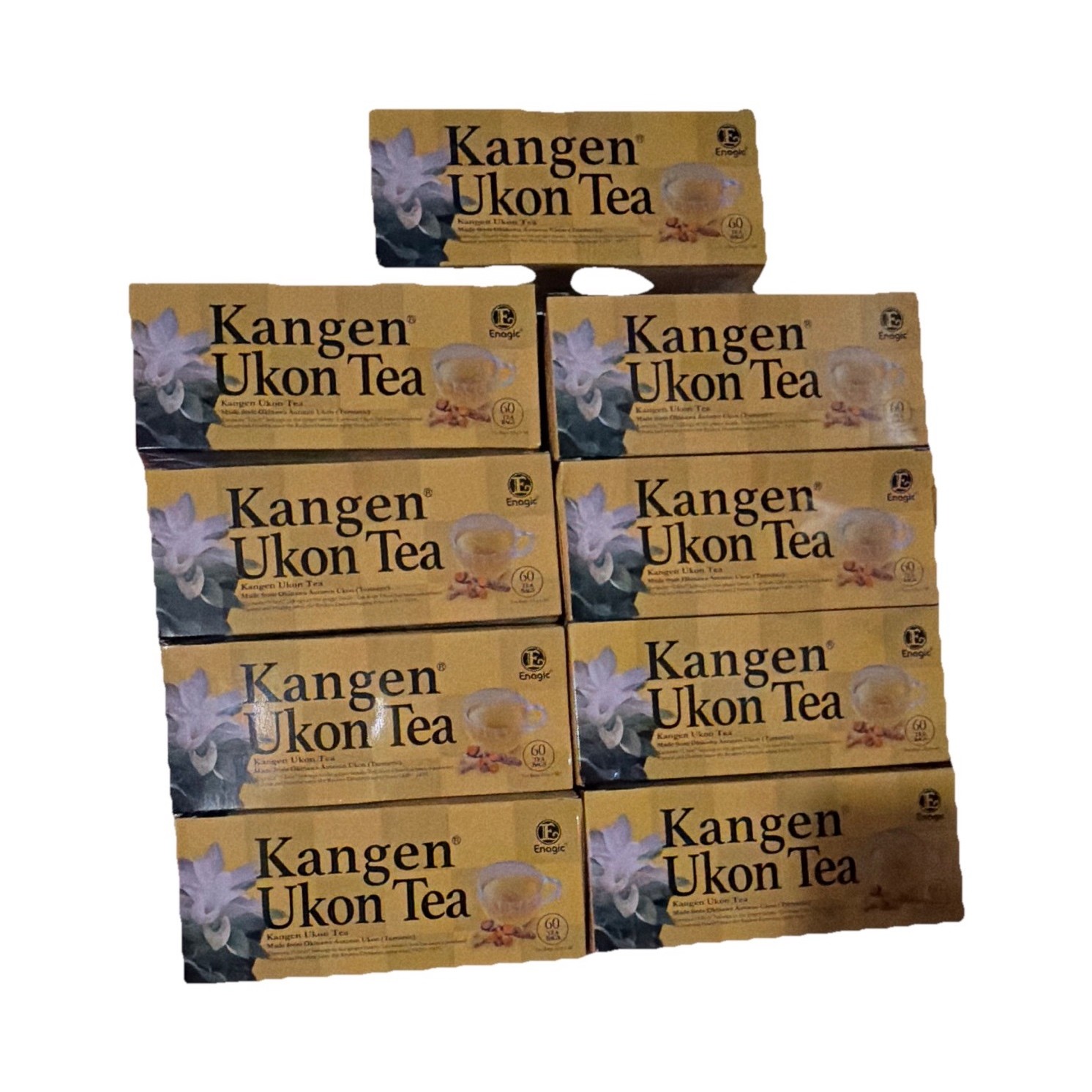9 boxes of Enagic Kangen Ukon Tea Herbal Turmeric Bagged Japanese 60 Bags 120g