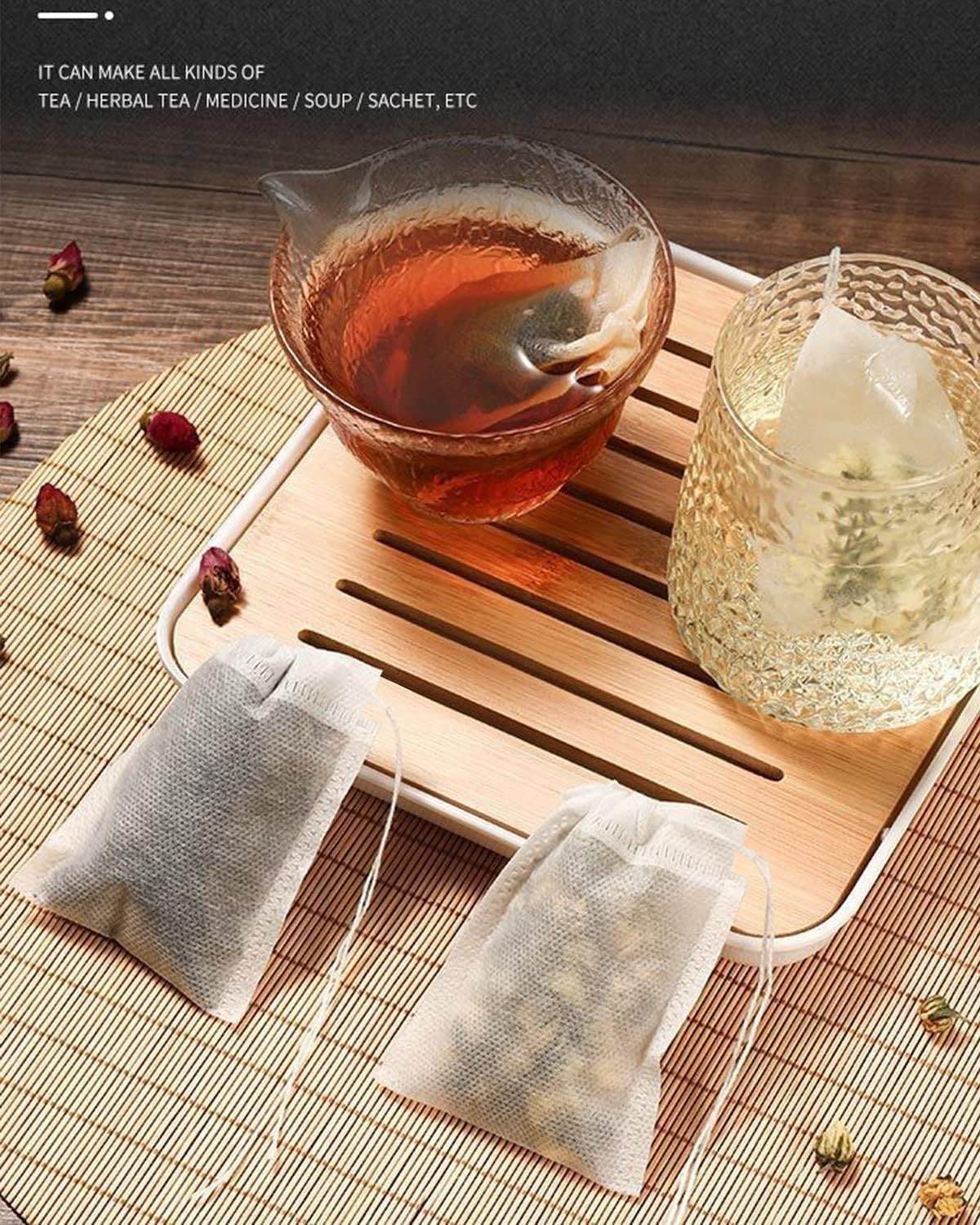 High-Quality Disposable Tea Bags – 200pcs for Loose Leaf and DIY Herbal Teas