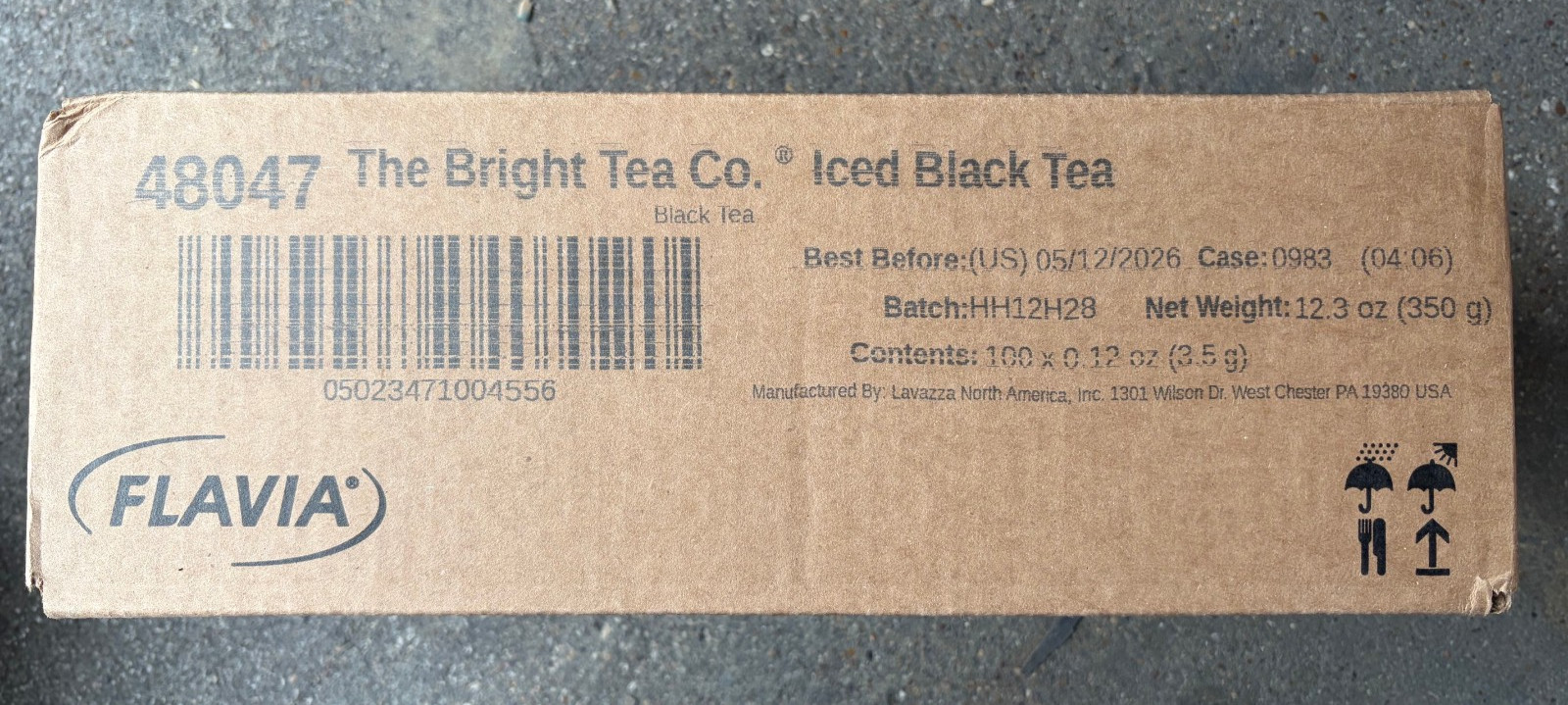 Flavia Bright Tea Co. Iced Black Tea Rails BB5/12/2026 100x.12oz unsweet 48047
