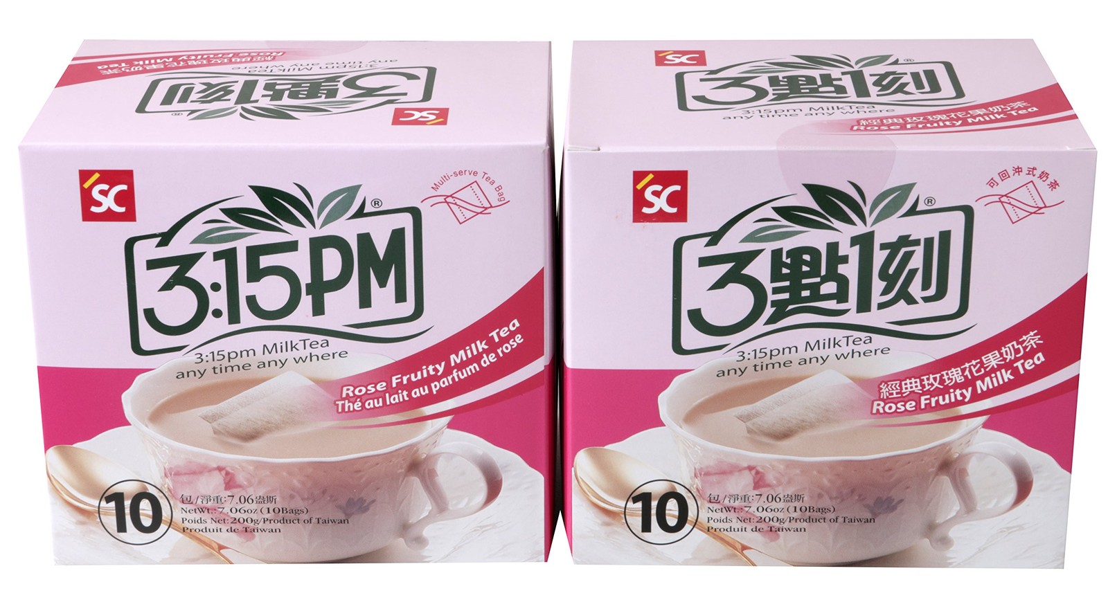3:15pm – Rose Fruity Milk Tea, 7.06 Oz – 10 Bags (Pack 10 Count of 2)